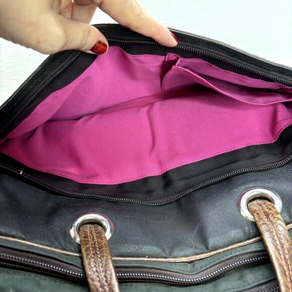 Tusk Computer Brief Messenger Bag Leather Padded Adjustable Strap FLAW READ - Picture 13 of 16